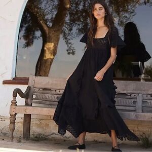 Free People Black Maxi Dress